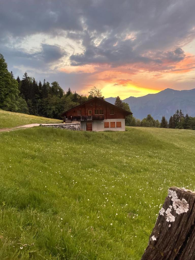 Chalet Mit Alpenambiente Axalp เบรียนส์ ภายนอก รูปภาพ
